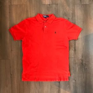 Polo Ralph Lauren Men’s Orange Green Short Sleeve Polo Size L
